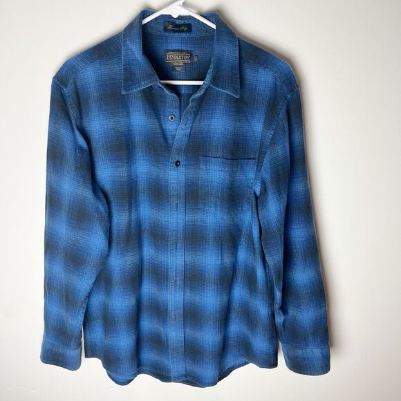 Pendleton Other - Pendleton shirt Mason Plaid L cotton Shirt Button Down Long Sleeve Blue